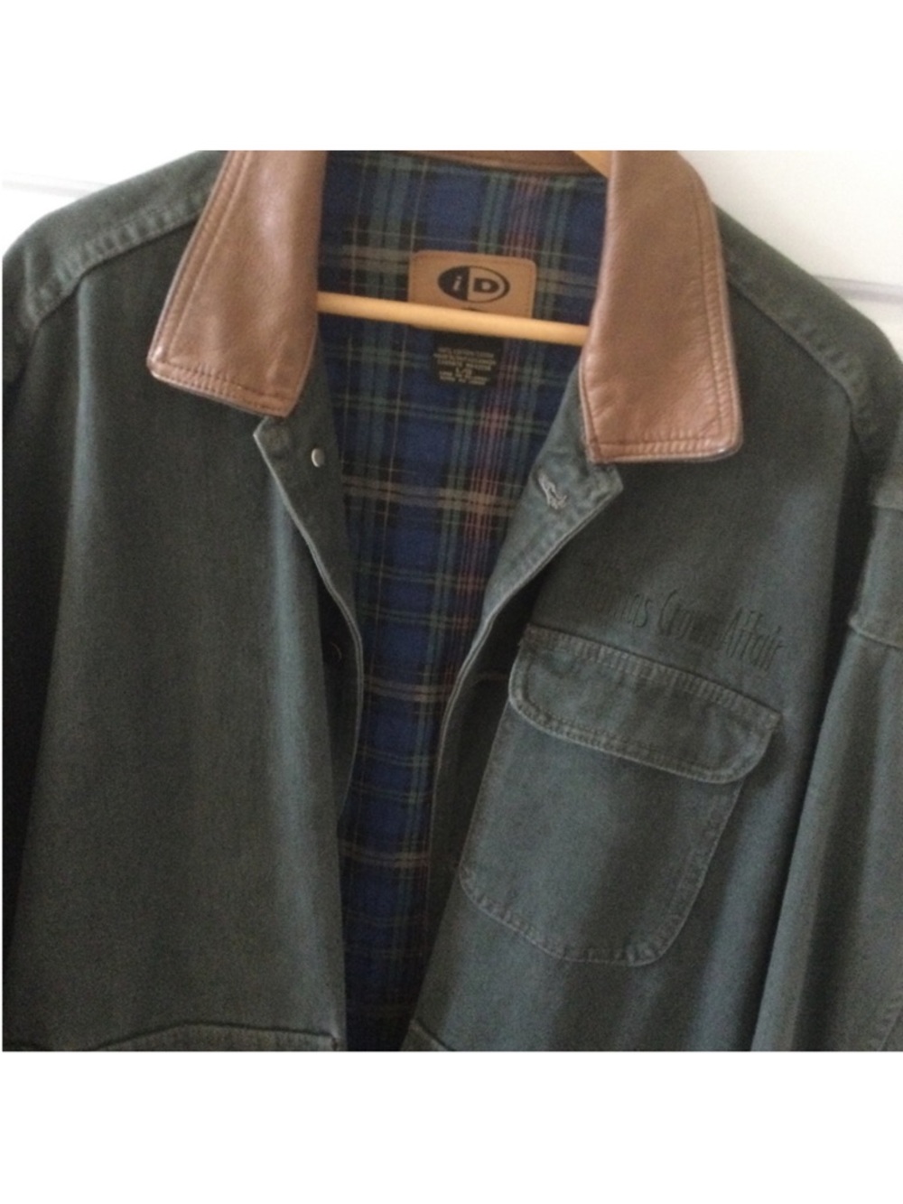 Men's Green Canvas Crew Jacket from 1999 “The Thomas Crown Affair”